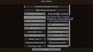 The Semi-Blocking chunk builder option and in game description (Image via Minecraft)